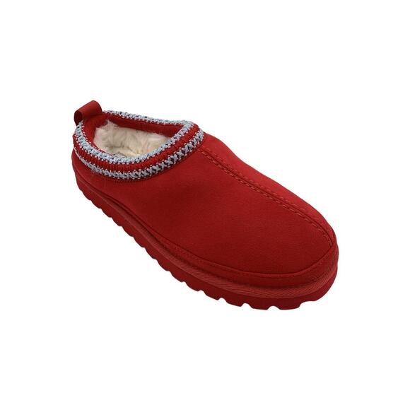 Masseys Shoes - Masseys Women's Park City Slip-On Suede Bootie Slippers Red - Medium